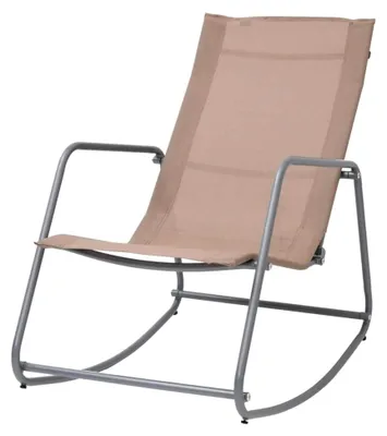 Produktbild von Gartenschaukelstuhl, Taupe, 95 x 54 x 85 cm, Textilene