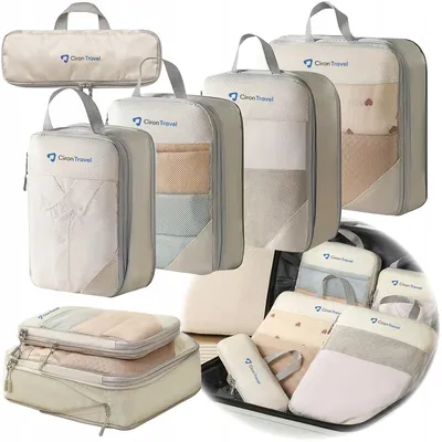Zdjęcie produktu dla Organizery podróżne kompresyjne do walizki plecaka CIRON TRAVEL 5 elementów