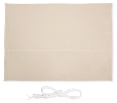 Image de relaxdays Voile d'ombrage rectangulaire beige 3,5 x 4,5 m