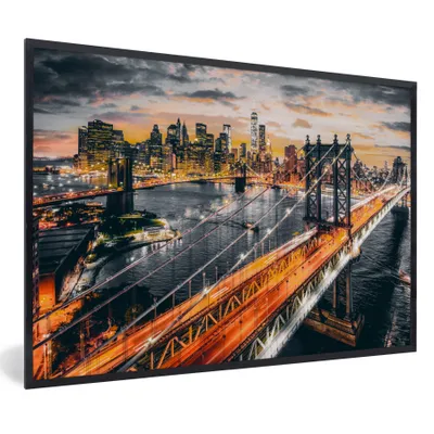 Immagine prodotto di Poster con cornice - immagine di anteprima: newyorkss%20mrtvy%2Cznova%20nahrat.jpg - Cornice nera per foto, senza passepartout - 60x40 cm - Poster con cornice nera