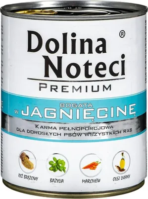 Produktbild von DOLINA NOTECI Premium Rich in lamb - Nassfutter für Hunde - 800 g