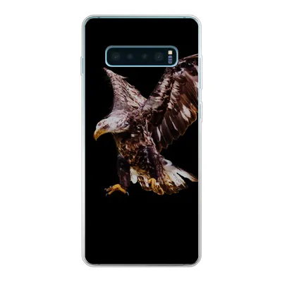 Produktbild von MuchoWow® Handyhülle Schutzhülle Hülle für Samsung Galaxy S10 Lite Adler - Vogel - Federn Silikon Softcase Handy Hülle - Schutz