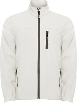 Image de Roly SS6432 | Veste Antartida Softshell pour homme, imperméable et coupe-vent - Couleur : Pearl White 011 - Taille : XXL