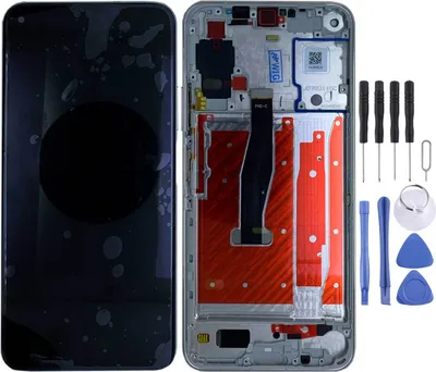 Image de Écran LCD tactile avec cadre pour Huawei Honor 20 Pro (argent) - Pièce de rechange neuve