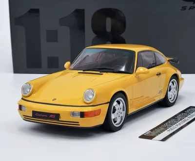 Zdjęcie produktu dla Porsche 964 RS America Yellow 1993 - GT Spirit 1:18