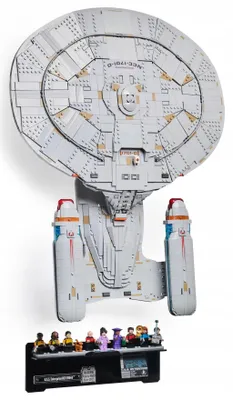 Image de Support mural noir pour LEGO® 10356 ICONS – Star Trek Enterprise