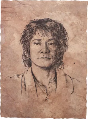 Produktbild von Weta Workshop Der Herr der Ringe - Portrait von Bilbo Baggins Statue Kunstdruck