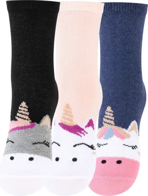 Produktbild von Cotton Prime® 6 Paar Kinder Socken - Einhorn 31-34