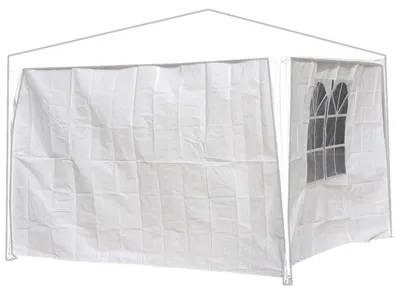 Obrázek produktu pro Boční stěny pro altán 3x3 m – bílé  Linder Exclusiv