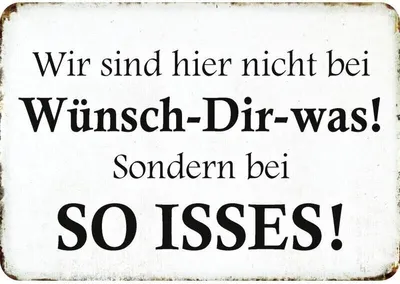 Produktbild von Kulthänger Blechschild So isses KH 088