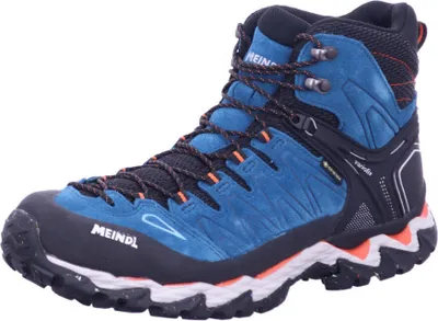 Image de Meindl Lite Hike GTX 4692-09 Chaussures de randonnée, Hommes, mélange de matériaux, bleu/orange, - Chaussures de randonnée Outdoor Hommes, bleu, cuir/textile (velour/mesh)