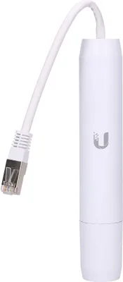 Zdjęcie produktu dla Ubiquiti INS-3AF-O-G, Gigabit Ethernet, 10,100,1000 Mbit/s, IEEE 802.3af, Biały, 48 V, 48 V
