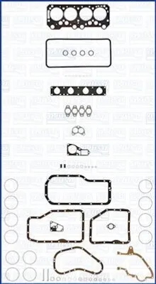Image de AJUSA 50035400 : Kit complet de joints moteur, compatible avec les modèles PEUGEOT suivants : 505 (551A), 504 (A, M), 504 Cabriolet, 504 Coupé, 505 Break (551D)