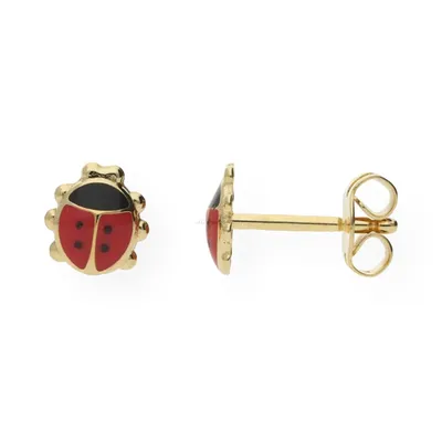 Produktbild von JuwelmaLux Kinder Ohrstecker JL14-06-0003 Marienkäfer Gold 333