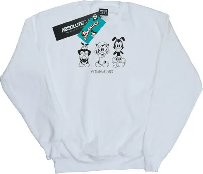 Produktbild von Animaniacs - "Three Evils" Sweatshirt für Herren BI8265 (3XL) (Weiß)