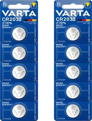 Produktbild von Varta Electronics CR2032 Lithium Knopfzelle 10er Pack