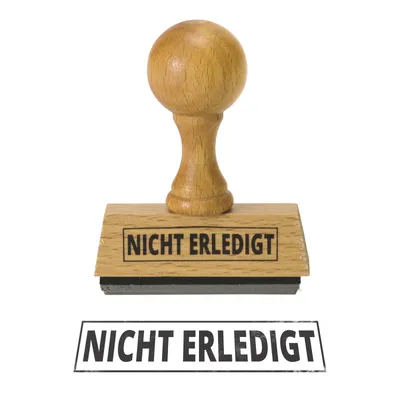 Produktbild von Nicht Erledigt Holzstempel