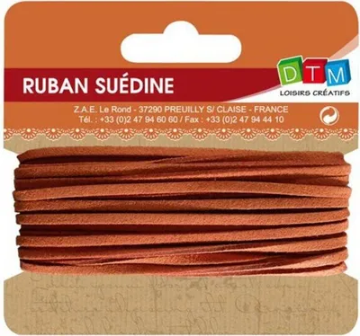 Produktbild von Wildlederband 5 m - Orange