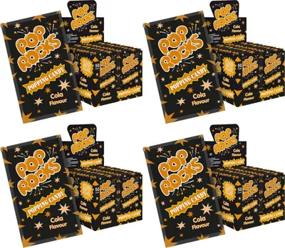 Produktbild von Pop Rocks Cola 50 Stk. im Display knisternde Zuckerware (4er Pack)