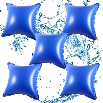 Produktbild von Eikuavons Poolkissen 120x120cm | Winterkissen für Pool | Luftkissen Poolabdeckung Quadratisch | Frostbeständig bis -25°C | PVC Material | 5 Stück