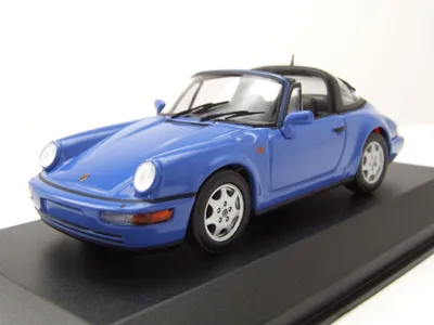 Produktbild von Porsche 911 (964) Targa 1991 blau Modellauto 1:43 Maxichamps