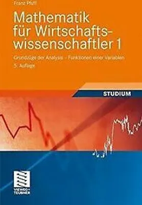 Produktbild von Mathematik für Wirtschaftswissenschaftler 1