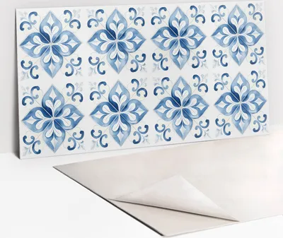 Obrázok produktu pre PVC Ochrana Stien v Kuchyni - Štýlová Ochrana Vašich Stien - 100 x 50 - Akvarel ornament