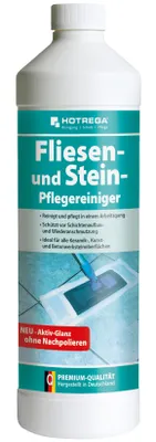 Produktbild von HOTREGA Fliesen- und Stein- Pflegereiniger 1L - Profi Reiniger Pflege Konzentrat