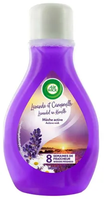 Produktbild von Air Wick Active Wick, Flüssiger Lufterfrischer, Violett, Lavendel, 375 ml, Flasche, Drinnen, Toilette