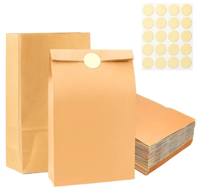 Produktbild von Kraftpapiertüten Braun 30 Stück 28 x 15 x 9 cm für Geschenke & Aufbewahrung