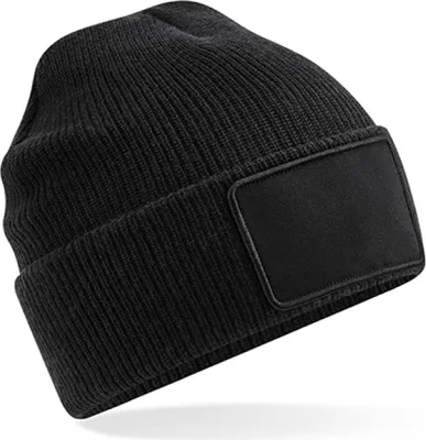 Immagine prodotto di Beechfield B540 | Removable Patch Thinsulate Beanie - Patch removibile - Colore: Nero - Taglia: Unica