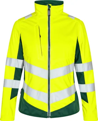 Produktbild von F. Engel Safety Damen Softshelljacke, Gelb/Grün, Gr. 3XL