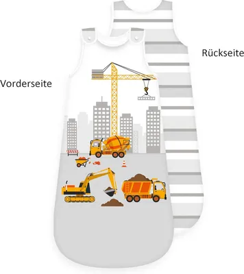 Produktbild von "Baustelle ( babybest® )" Babyschlafsack / Schlafsack, Gr. 90 cm