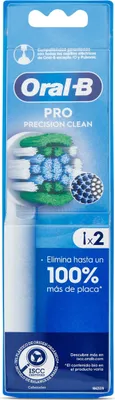 Immagine prodotto di Oral-B | Spazzolini Oral-B Precision Clean - 2 pezzi - Qualità originale - Massima potenza di pulizia