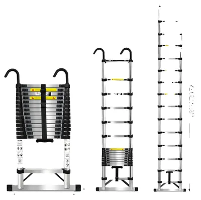 Produktbild von Teleskopleiter, EN131 , 150 kg Tragfähigkeit, 6.3M mit Haken