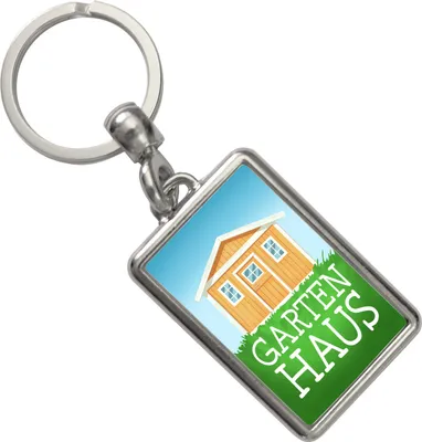 Produktbild von Gartenhaus Schlüsselanhänger mit Gartenhütte