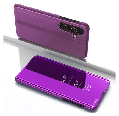Produktbild von Clear View Case Für Samsung Galaxy S25 Hülle Mit Klappe - Rosa