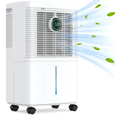 Produktbild von ATEROL LLuftentfeuchter Elektrisch mit Timer, 16L/24H, leise 36dB Raumentfeuchter für 150 m³ Räume,Tank 1,6 l,Wäschetrocknung,Schlafmodus,für Wohnung