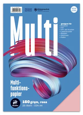 Produktbild von Multifunktionspapier A4 160g/qm VE=5x25 Blatt lila