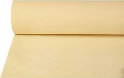 Produktbild von Papstar Papiertischtuch mit Damastprägung 50 m x 1 m creme, 4 x 1 Rolle