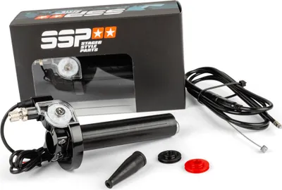 Zdjęcie produktu dla Przepustnica Stage6 Black z regulowanym kablem CNC