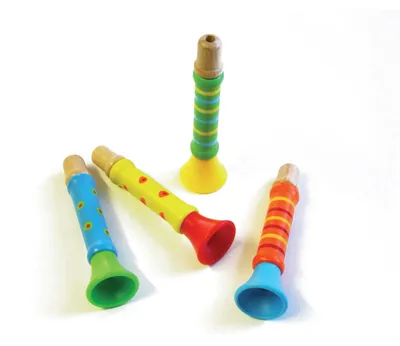 Obrázok produktu pre EDUPLAY 130-182 Drevená trúbka, Ø 3 x 12 cm (farba náhodná, 1 kus)