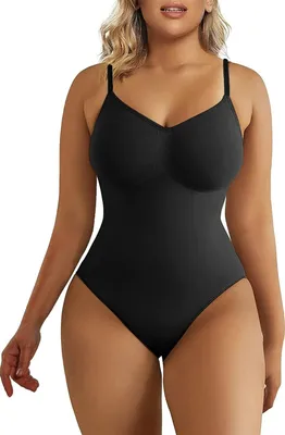 Produktbild von SHAPERX Shapewear Damen Bauchweg Bodysuit Formender Body Shaper Sculpting Tanga mit Verstellbarer Schultergurt