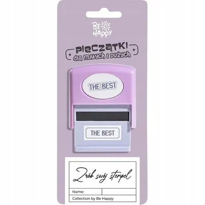 Zdjęcie produktu dla Pieczątka z napisem - The Best - Be-Happy Gifts