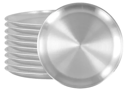 Produktbild von Pizzapfanne 26 cm - Edelstahl - Set von 10 - Runde Backform