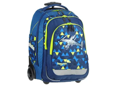 Produktbild von Baggymax Schultrolley Rucksack mit Rollen Spaceship Raumschiff 138539