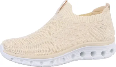 Produktbild von Ital-Design Damen Freizeitschuhe  Textiloptik Sneakers Low 86188324 Beige Gr.  36