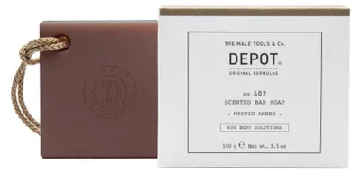 Produktbild von Depot 600 Body Solutions No. 602 Botanischer Komplex Reinigung Mystischer Bernstein Duftende Seifenstück 100 g