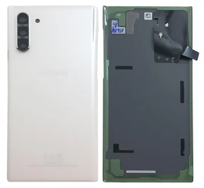 Image de Couvercle de batterie Samsung GH82-20528B pour Galaxy Note 10 N970F, blanc Aura, pièce de rechange