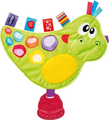 Zdjęcie produktu dla Chicco Szeleszcząca zabawka z metkami i gryzaczkiem – Dinozaur, Chłopak, dziewczyna, 3 mies., Brzmienie, Wielobarwny